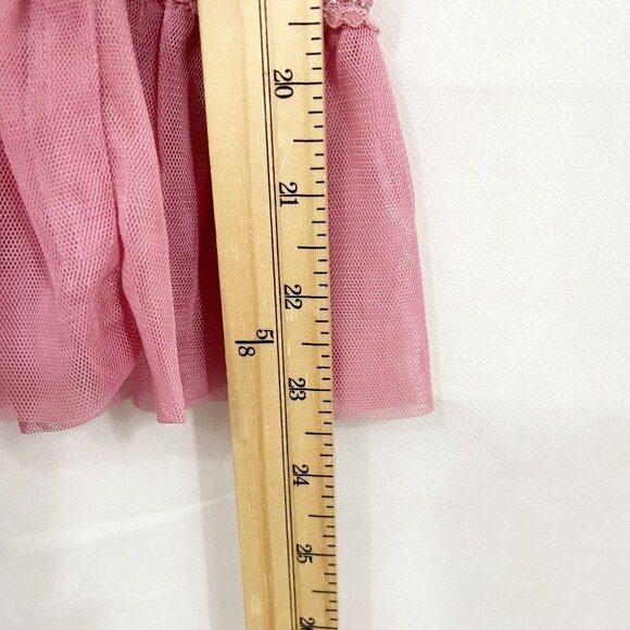 Intimately Free People Condesa Mini Slip Dress Smocked Pink Sheer Lace MEDIUM - Picture 6 of 6